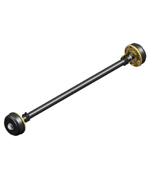 Рессорная ось с тормозом, оснащённая системой автоматического заднего хода