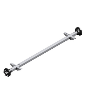 Ось рессорной подвески без тормоза