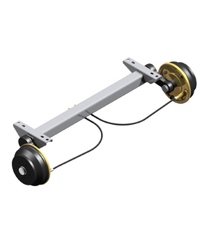 Торсионная подвеска VGB 13 - M (1350kg) с тормозами