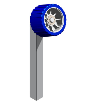 Опорный ролик в сборе с кронштейном